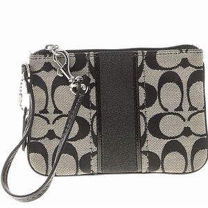 Black and Gray Wristlet Clutch